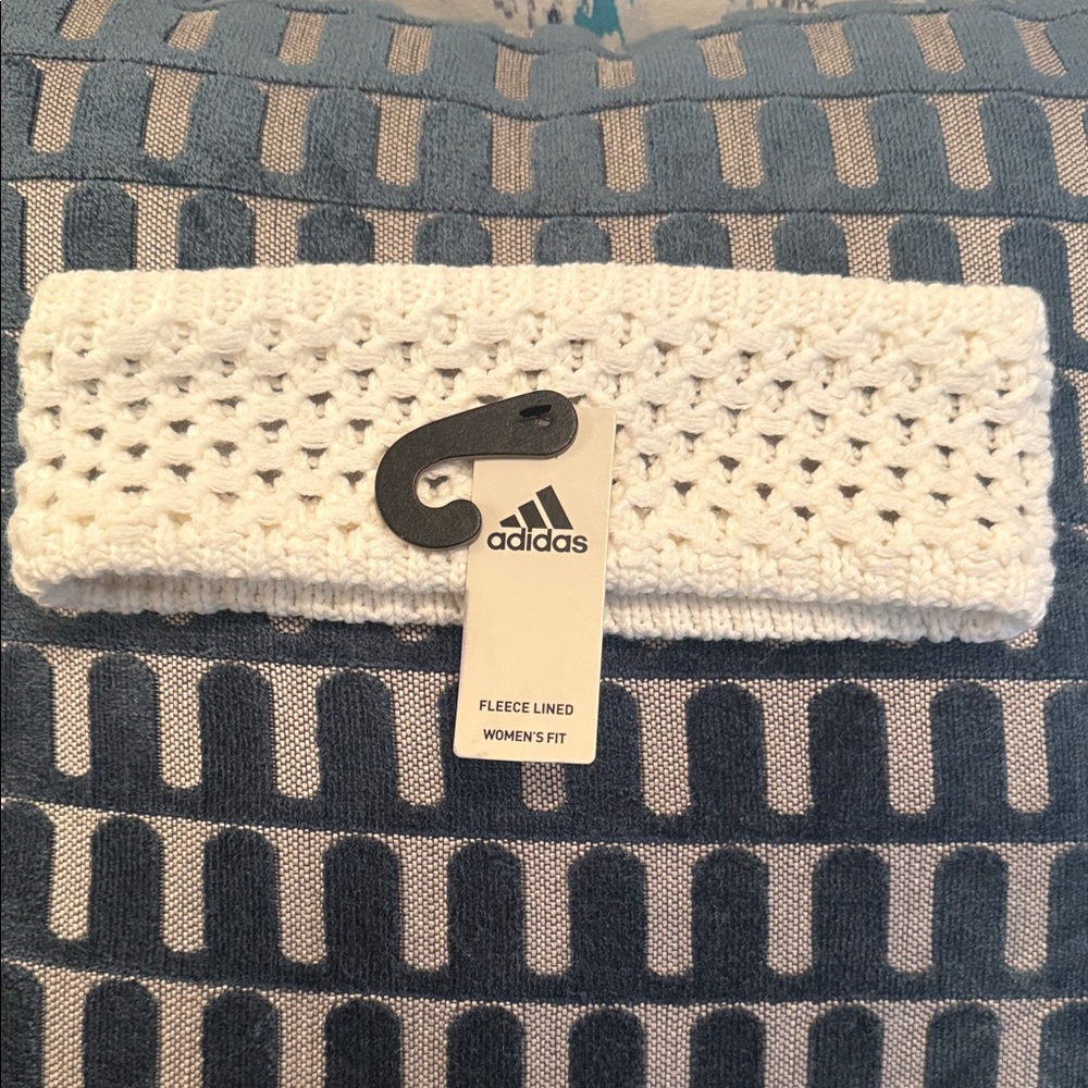 Adidas White Knit Headband